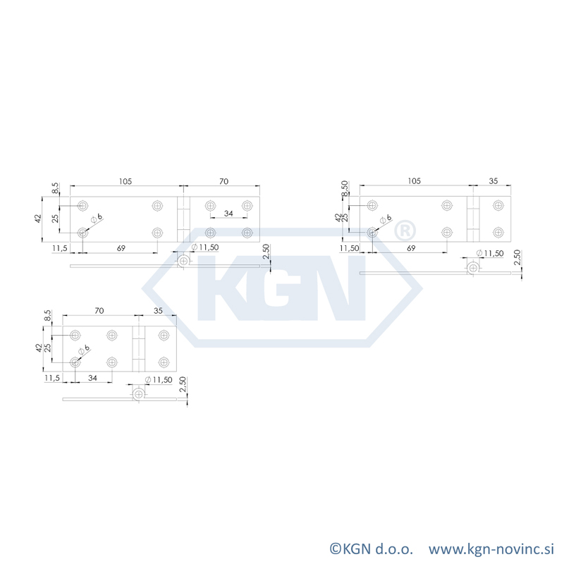 Spona sklepna - asimetrična SP-016