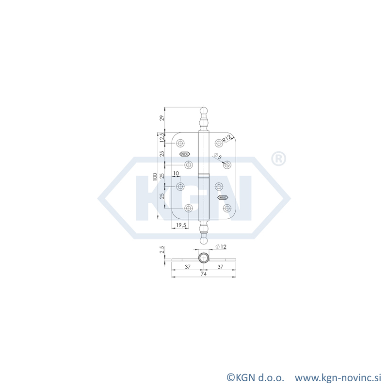 Spona razstavljiva stilna s krogličnim ležajem SP-008