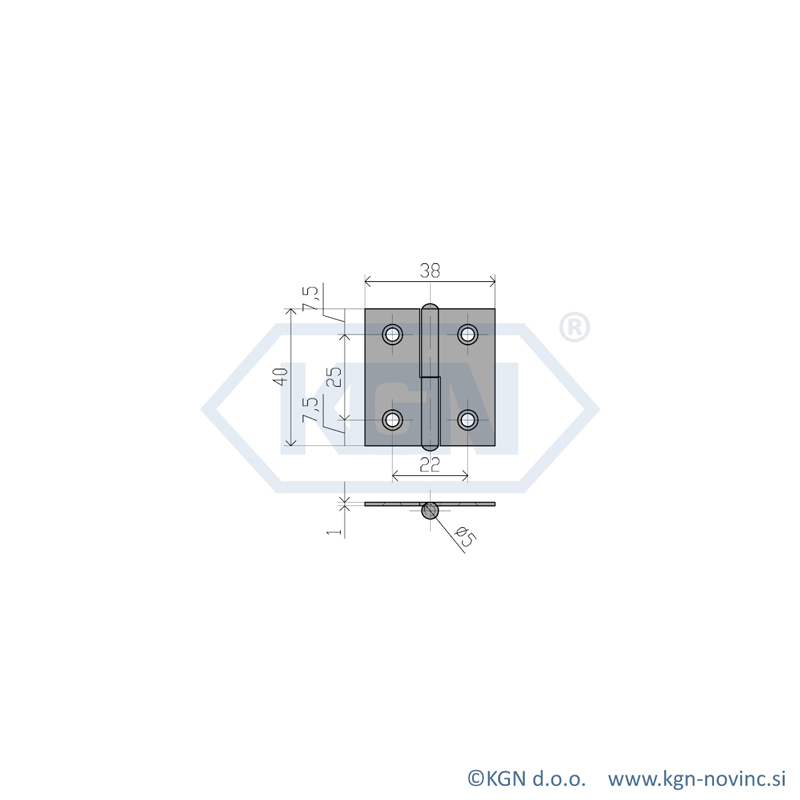 Spona - razstavljiva INOX SP-029