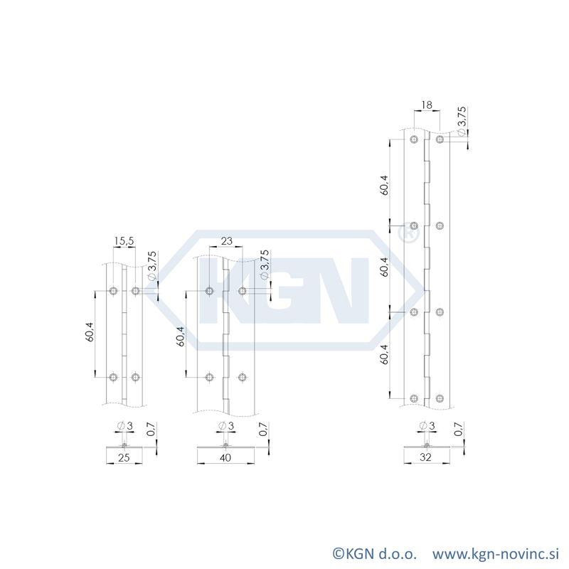 Spona klavirska SP-037