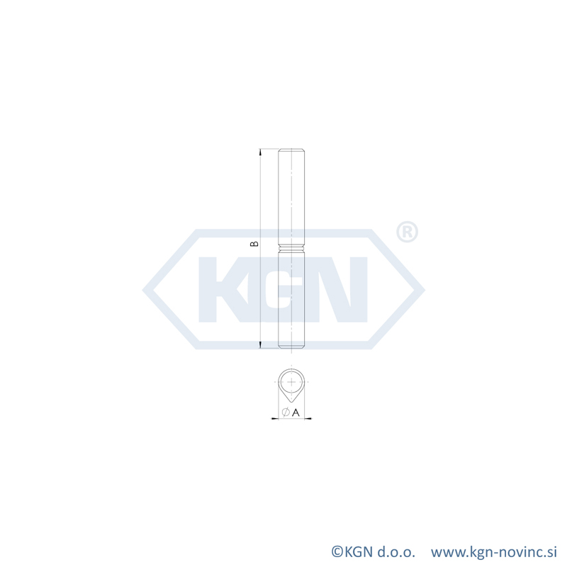 Varilna spona - solza INOX SP-038